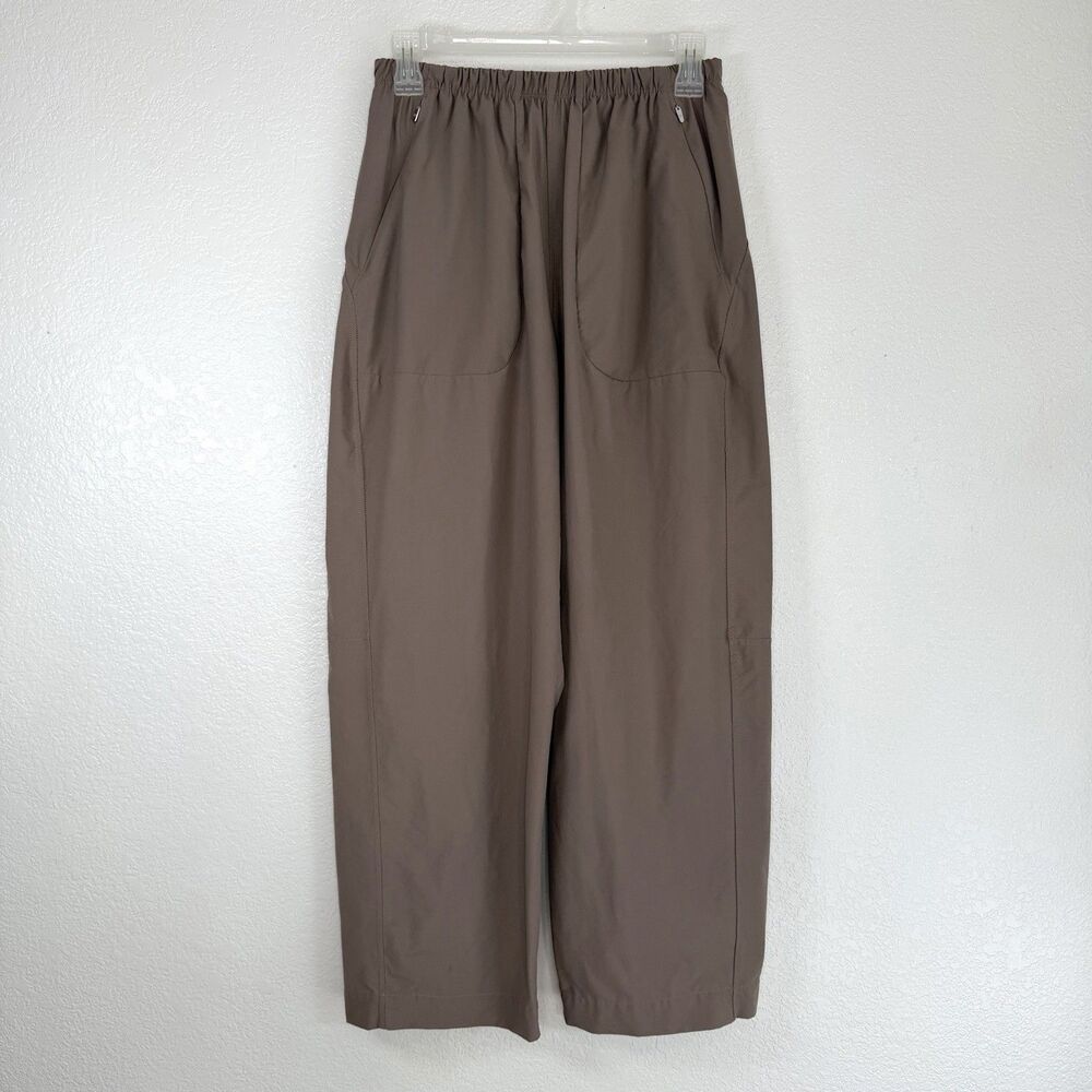 Lululemon Lightweight Mid-Rise Barrel-Leg Cropped Pant Size 6 Taupe Brown
